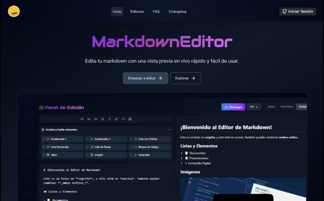 Screenshot of MdEditor - Editor Markdown