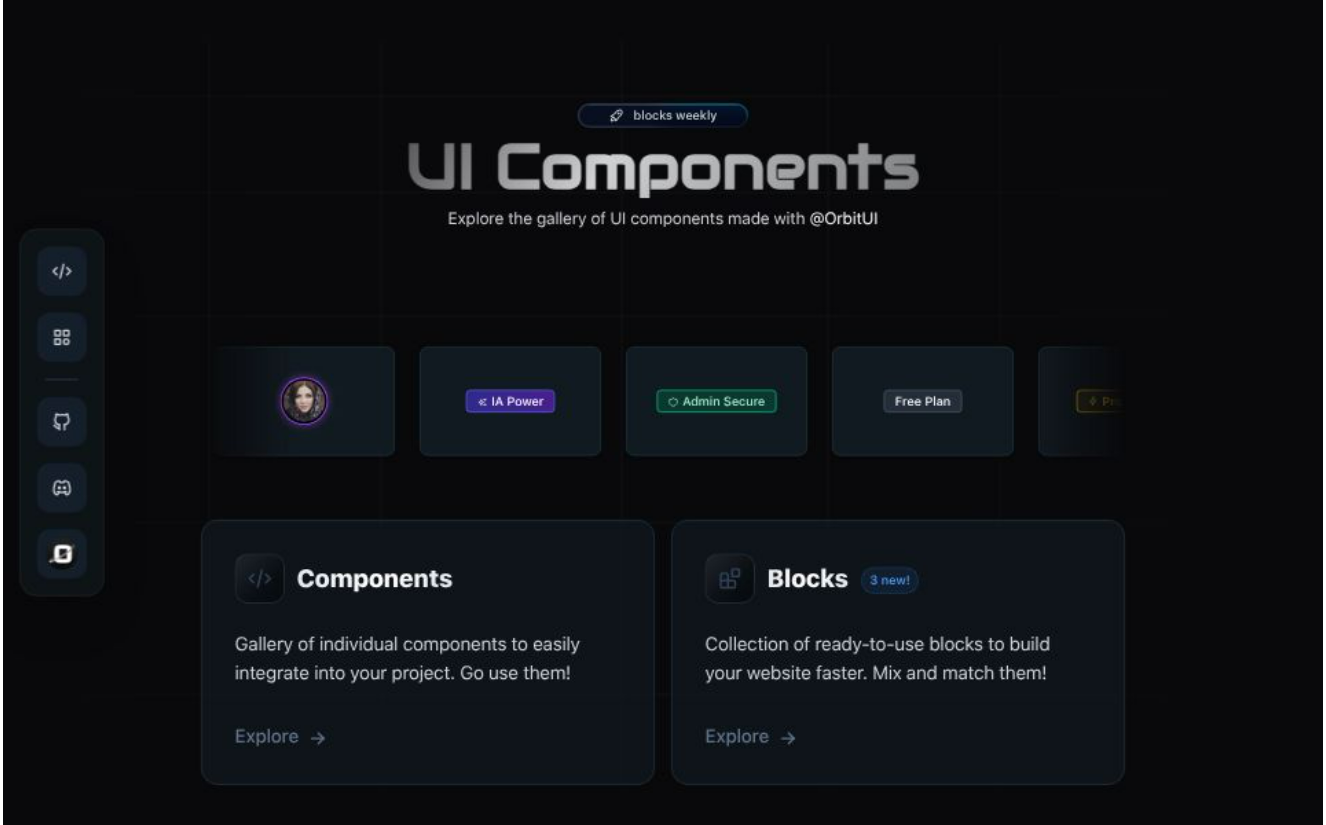 Screenshot of UI Components